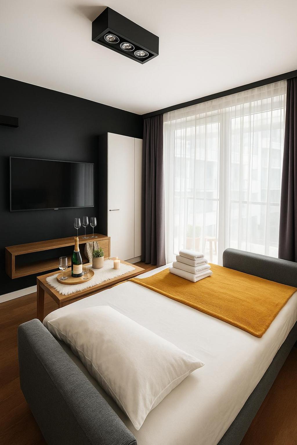 Miodowy Apartament Z Balkonem, Hustawka, Garazem I Faktura 제수프 외부 사진